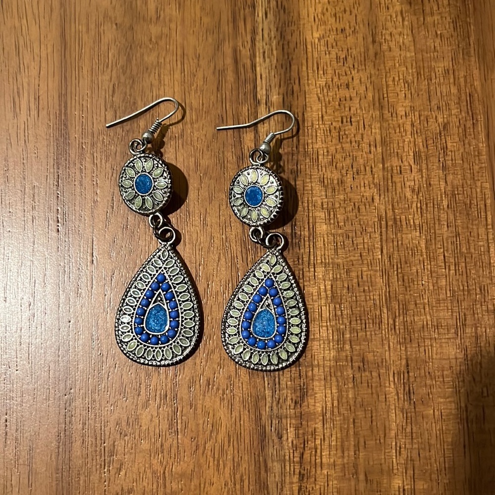 Blue earrings